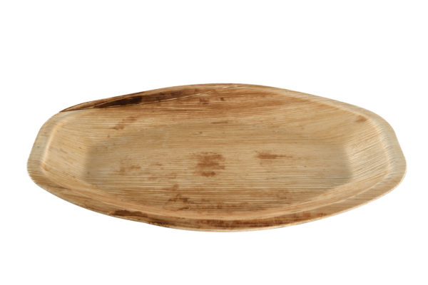 Bandeja ovalada hoja de palma 35x24cm (4*25)