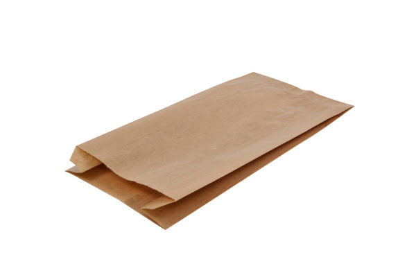 Bolsa de papel kraft croissant 14x24+7 (5*200)