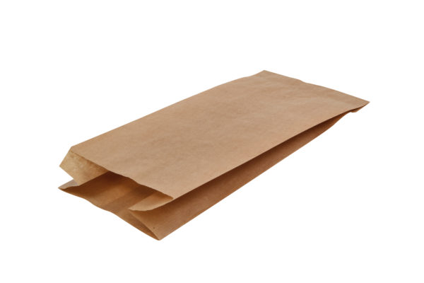 Bolsa de papel sin asa kraft 15x28+9 (5*200)
