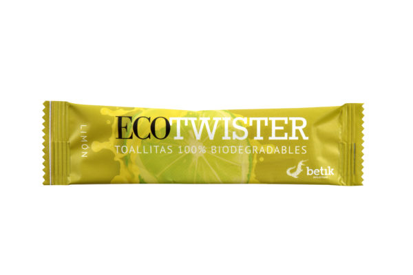 Toallitas ecotwister viscosa limón (5*200)
