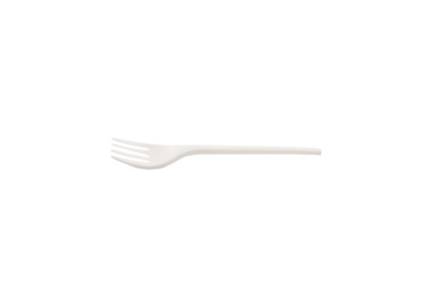 Tenedor de CPLA blanco 168mm (20*15)