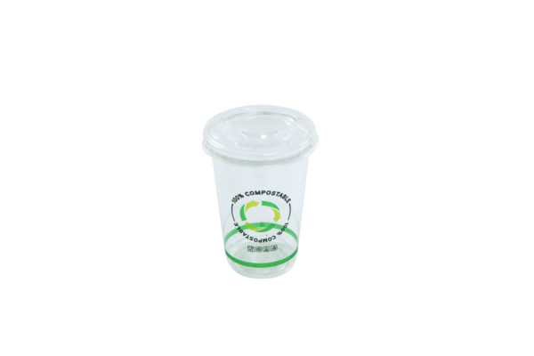 Vaso y tapa de PLA 10oz (300ml) combo (20*50)