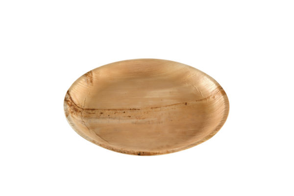 Plato redondo hoja de palma 25cm (4*25)