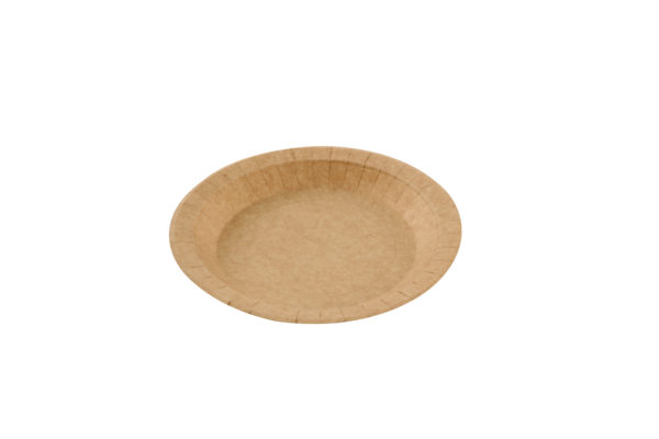 Plato de cartón redondo kraft 18cm (16*20)
