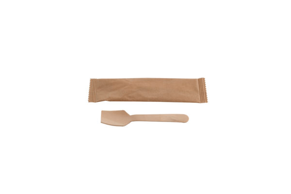 Cucharilla de helado de madera env.papel 95*17*1.4mm (5*100)