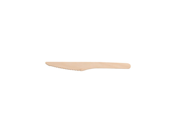 Cuchillo de madera 165x1,8mm envuelto (5*100)