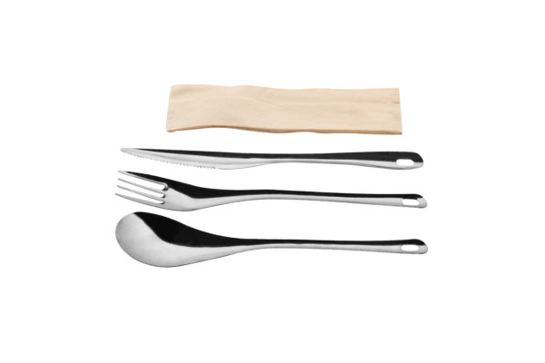 Set tenedor,cuchara,cuchilloINOX304+serv.(60*1)