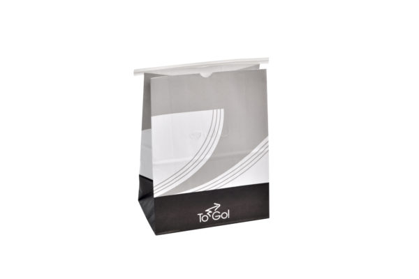 Bolsa blanca 210*281+126mm TO GO grande (5*50)