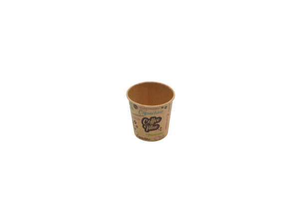 Vaso de papel karft 4oz "enjoy" (120ml)(12*12)