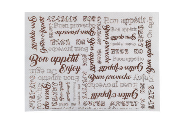 Mantel individual 30*40 BLANCO"enjoy"37gr (1*1000)