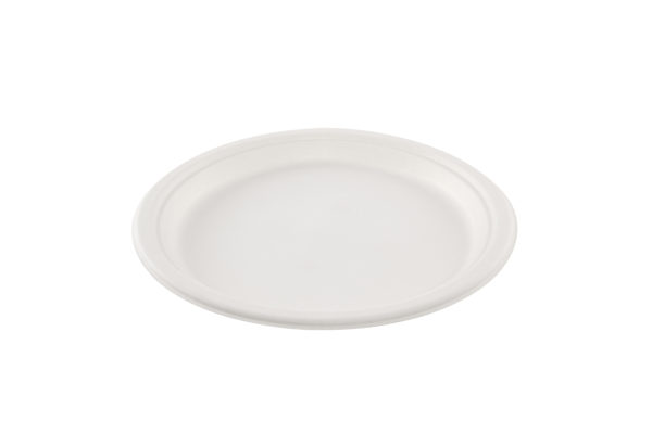 Plato caña de azúcar blanco 22 cm (16*50) sin PFAS