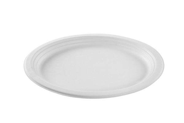 Plato oval caña de azúcar blanco 32x26 (24*6)